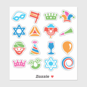 Stickers Purim amusants