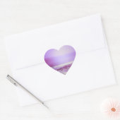 Stickers Purple Ocean et Sky Heart (Enveloppe)