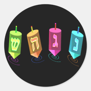 Stickers Quatre Dreidels