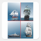 Stickers quatre navires (Devant)