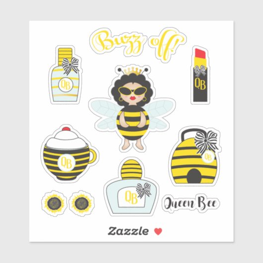 Stickers Queen Bee (Feuille)