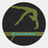 Stickers Queen of the Beam Gymnastique (Devant)