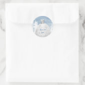 Stickers Quinceanera bleu blanc d'hiver (Sac)