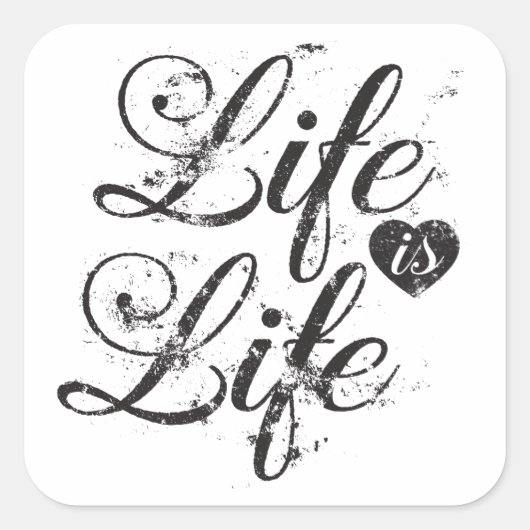 Stickers Quote over het Leven (Voorkant)