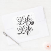 Stickers Quote over het Leven (Envelop)