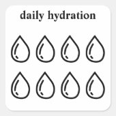 Stickers Quotidien de Tracker d'admission d'eau d' (Devant)