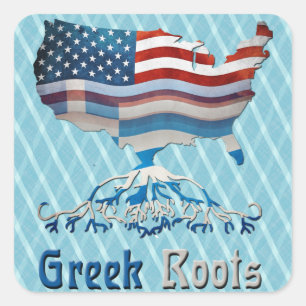 Stickers racines grecques américaines
