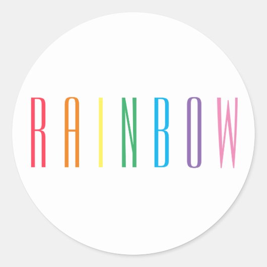 Stickers RAINBOUR Grand rond (Devant)