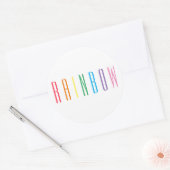 Stickers RAINBOUR Grand rond (Enveloppe)