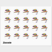 Stickers Rainbow Chameleon (Feuille)