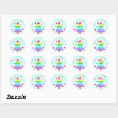 Stickers Rainbow Christmas Tree LGBT Pride (Feuille)