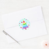 Stickers Rainbow Christmas Tree LGBT Pride (Enveloppe)