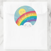 Stickers Rainbow Cloud et Sun Merci Favoriser (Sac)