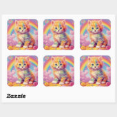 Stickers Rainbow Kitten (Feuille)