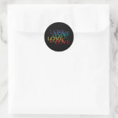 Stickers RAINBOW LOVE II petits ronds (Sac)