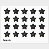 Stickers RAINBOW LOVE II Star (Feuille)