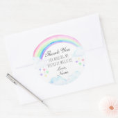 Stickers Rainbow Party, Stickers Rainbow Merci (Enveloppe)