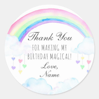 Stickers Rainbow Party, Stickers Rainbow Merci