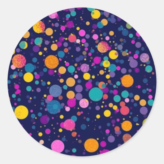 Stickers Rainbow Polka Dot (Devant)