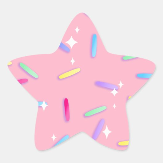 Stickers Rainbow Sparkle Star (Devant)