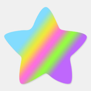 Stickers Rainbow Star