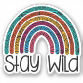 Stickers Rainbow Stay Wild (Devant)