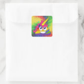Stickers Rainbow Tie Dye Unicorn Poop Emoji (Sac)