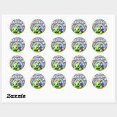 Stickers Rainbow Turtle (Feuille)