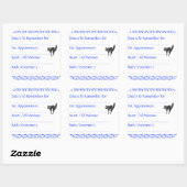 Stickers Rappel Bleu Chat (Feuille)