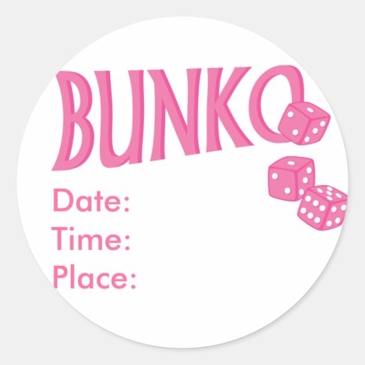 Stickers Rappel Bunko Rose (Devant)