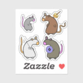 Stickers Rat Trot Gang (Feuille)