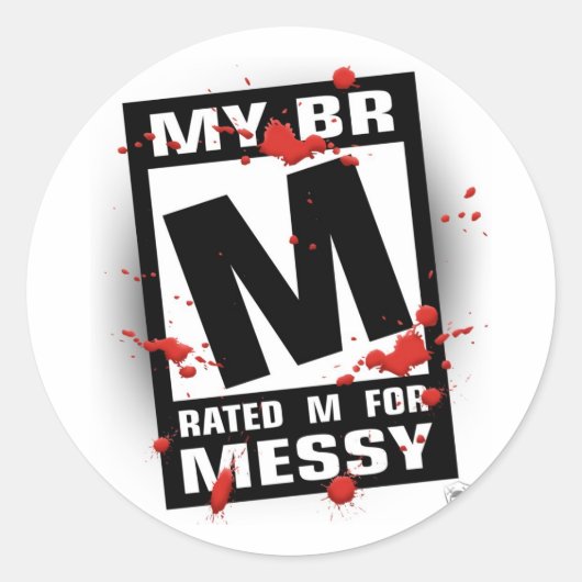 Stickers - Rated M for Messy (Devant)