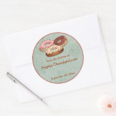 Stickers Recette de Donut personnalisée (Enveloppe)