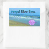 Stickers Rectangle Angel Blue Eyes (Sac)