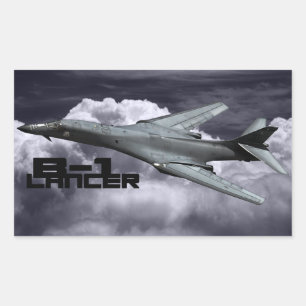 Stickers Rectangle B-1 Lancer