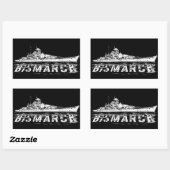 Stickers Rectangle Bismarck (Feuille)