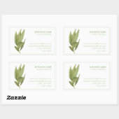 Stickers Rectangle BIZ ID FEUILLES FRESH BAY (Feuille)