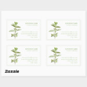 Stickers Rectangle BIZ ID OREGANO FRAIS (Feuille)
