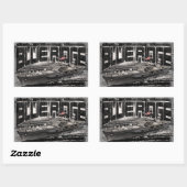 Stickers Rectangle Blue Ridge du navire de command (Feuille)