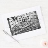 Stickers Rectangle Blue Ridge du navire de command (Enveloppe)