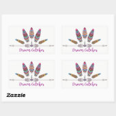 Stickers Rectangle, brillant, 4,5 x 2,7 pouces (fe (Feuille)