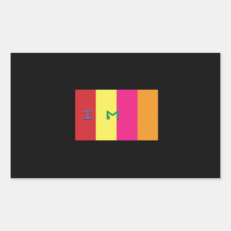 Stickers Rectangle, brillant, 4,5 x 2,7 PRISM LOVE
