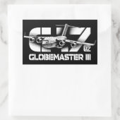 Stickers Rectangle C-17 Globemaster III (Sac)