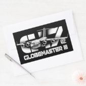 Stickers Rectangle C-17 Globemaster III (Enveloppe)