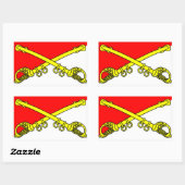 Stickers Rectangle Classic Sabres (Feuille)