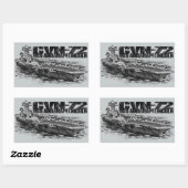 Stickers Rectangle CVN-72 Abraham Lincoln (Feuille)