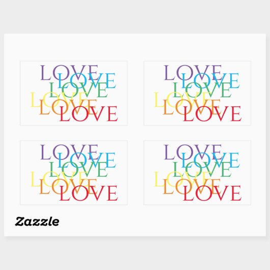 Stickers Rectangle d'AMOUR DE PLANCHE (Feuille)