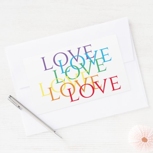 Stickers Rectangle d'AMOUR DE PLANCHE (Enveloppe)