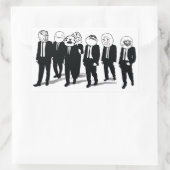 Stickers Rectangle de bande de rangée (Sac)