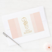 Stickers Rectangle de couleur or (Enveloppe)